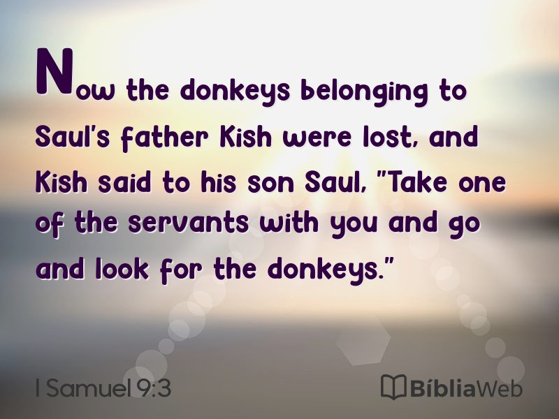 I Samuel 9:3 em imagem para compartilhar