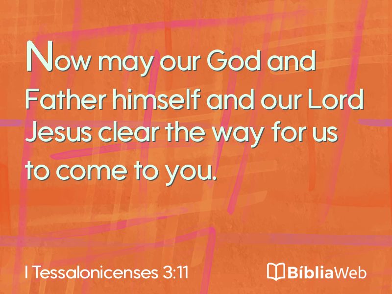 I Tessalonicenses 3:11 em imagem para compartilhar