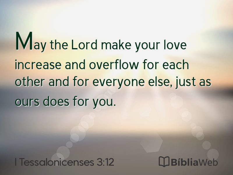 I Tessalonicenses 3:12 em imagem para compartilhar
