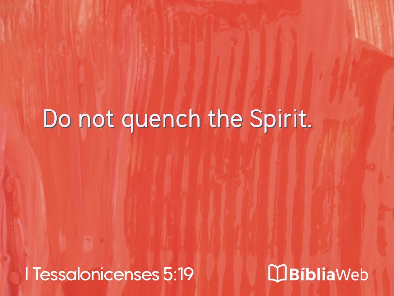 I Tessalonicenses 5:19 em imagem para compartilhar