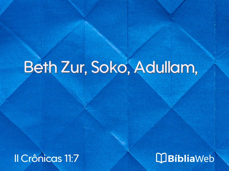 II Crônicas 11:7 em imagem para compartilhar