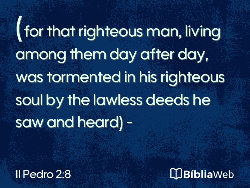 II Pedro 2:8 em imagem para compartilhar