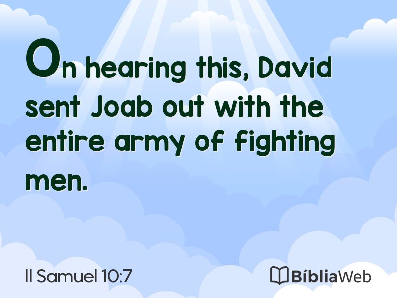 II Samuel 10:7 em imagem para compartilhar