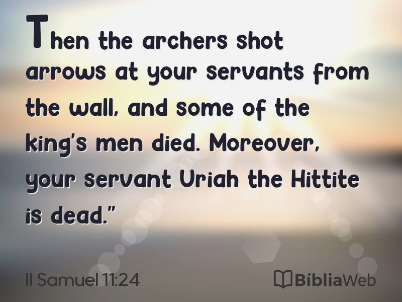 II Samuel 11:24 em imagem para compartilhar