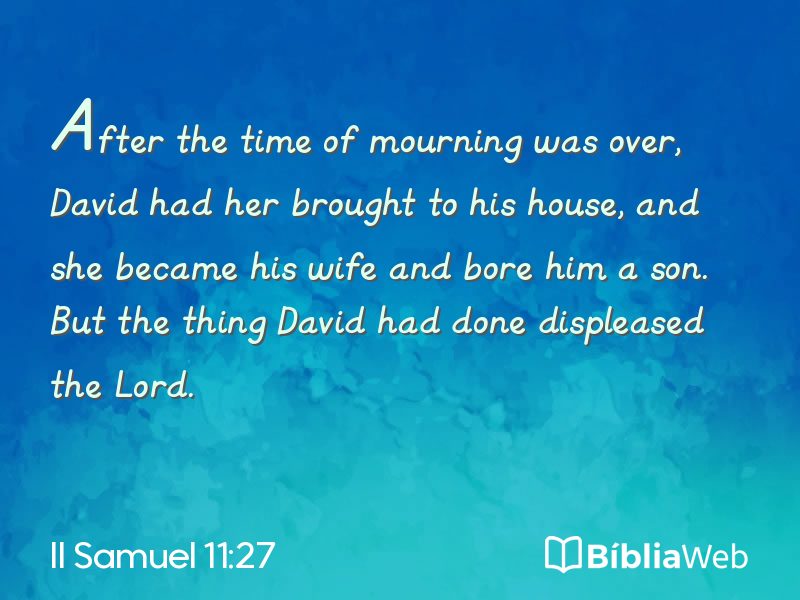 II Samuel 11:27 em imagem para compartilhar