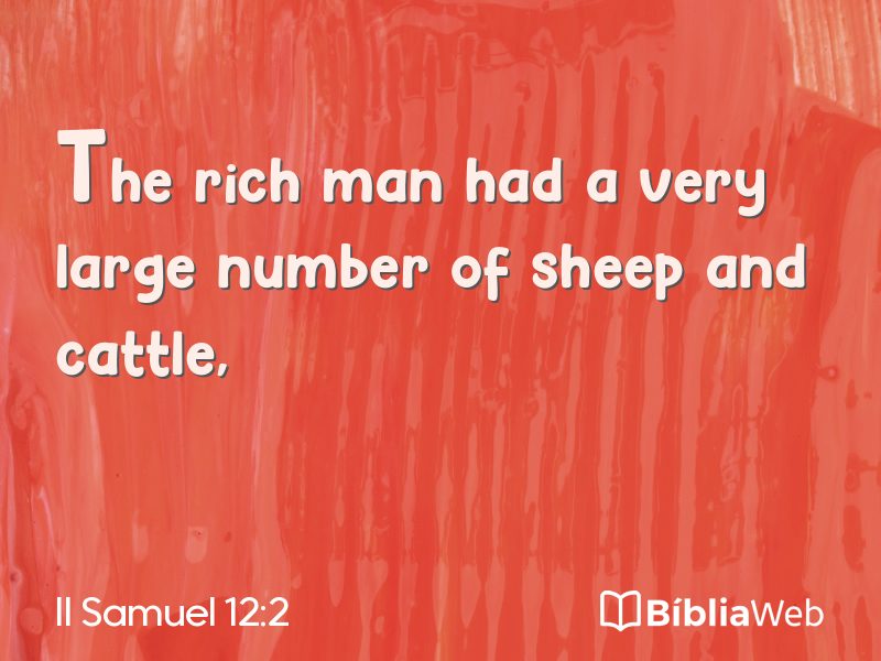 II Samuel 12:2 em imagem para compartilhar