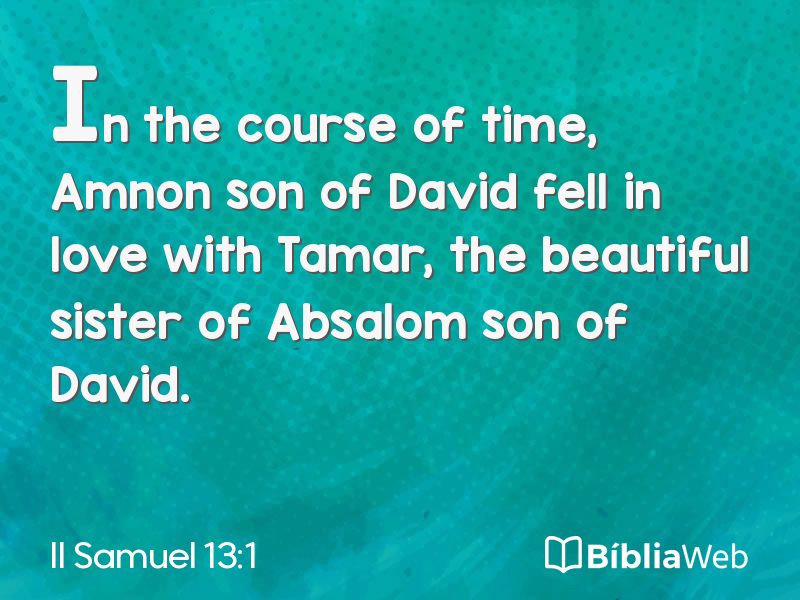 II Samuel 13:1 em imagem para compartilhar