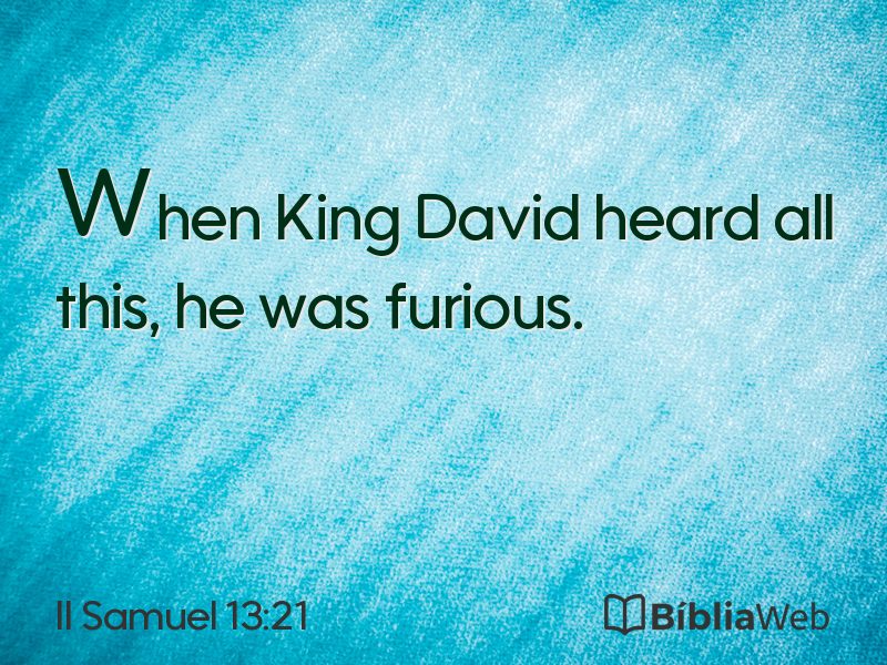 II Samuel 13:21 em imagem para compartilhar