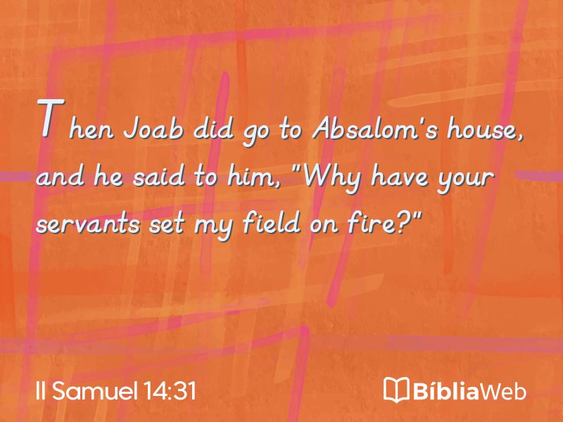 II Samuel 14:31 em imagem para compartilhar