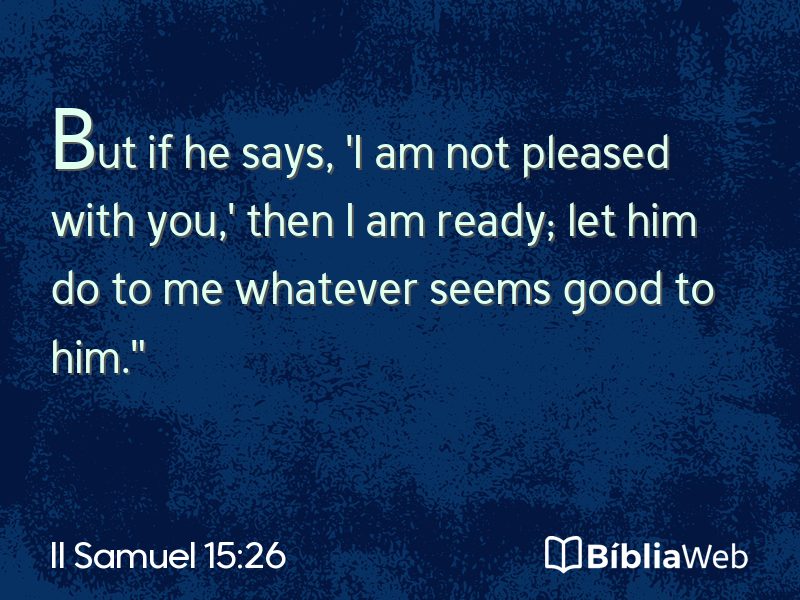 II Samuel 15:26 em imagem para compartilhar