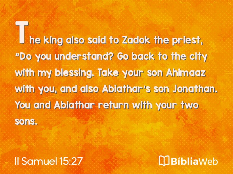 II Samuel 15:27 em imagem para compartilhar