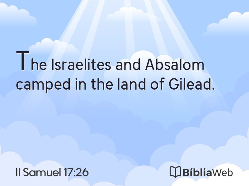 II Samuel 17:26 em imagem para compartilhar