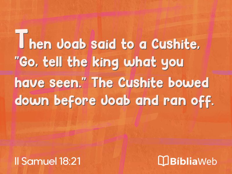 II Samuel 18:21 em imagem para compartilhar