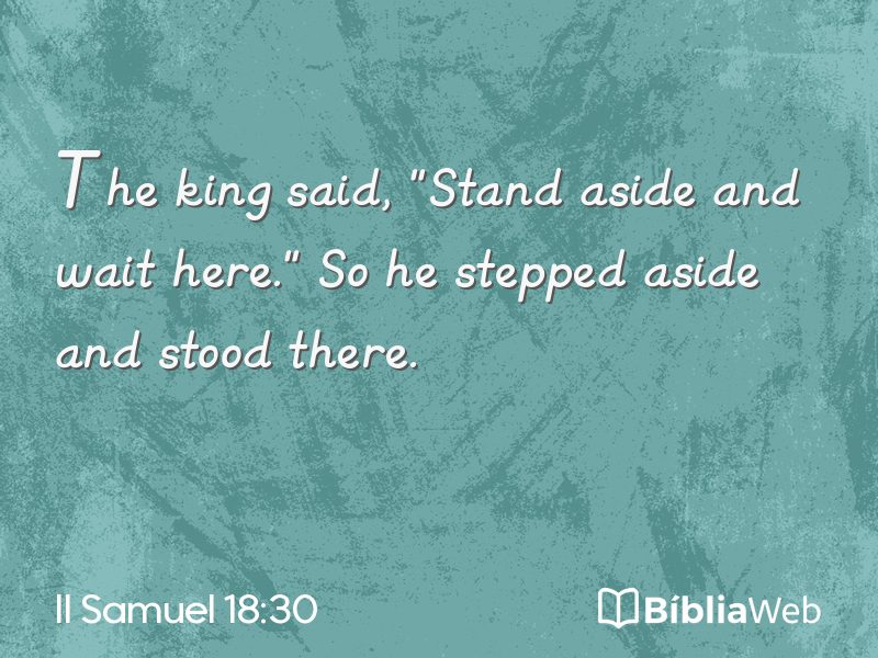 II Samuel 18:30 em imagem para compartilhar