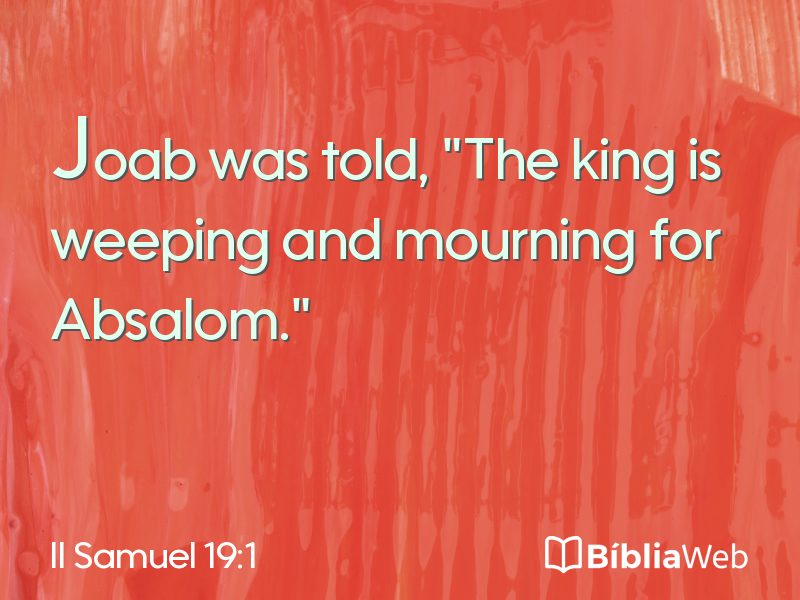 II Samuel 19:1 em imagem para compartilhar