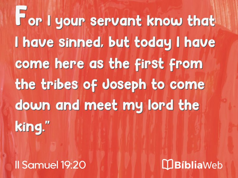 II Samuel 19:20 em imagem para compartilhar