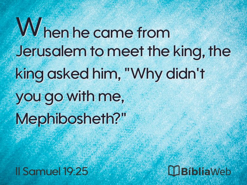 II Samuel 19:25 em imagem para compartilhar