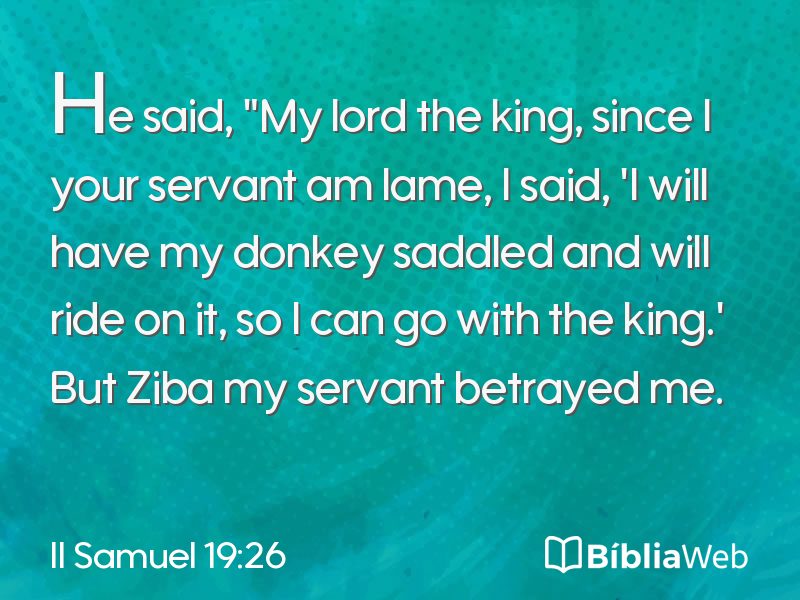 II Samuel 19:26 em imagem para compartilhar