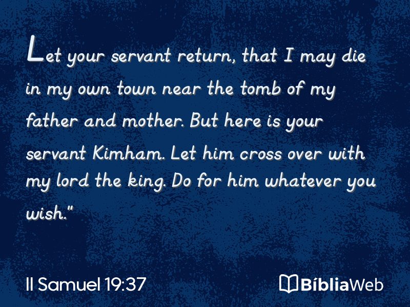II Samuel 19:37 em imagem para compartilhar