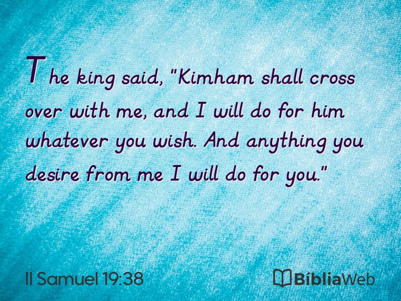 II Samuel 19:38 em imagem para compartilhar