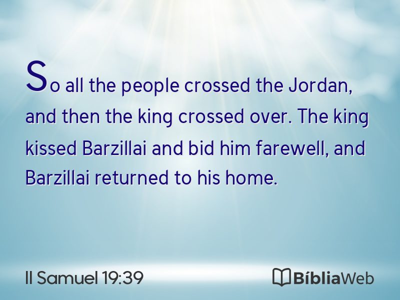 II Samuel 19:39 em imagem para compartilhar