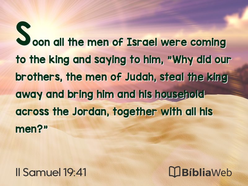 II Samuel 19:41 em imagem para compartilhar