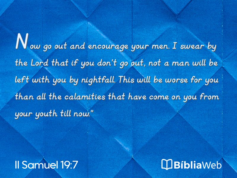 II Samuel 19:7 em imagem para compartilhar