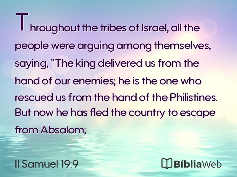 II Samuel 19:9 em imagem para compartilhar