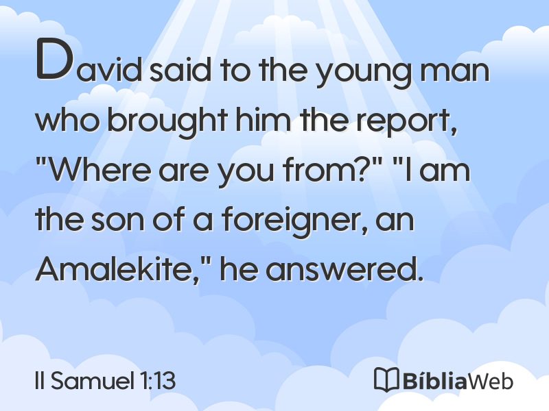 II Samuel 1:13 em imagem para compartilhar