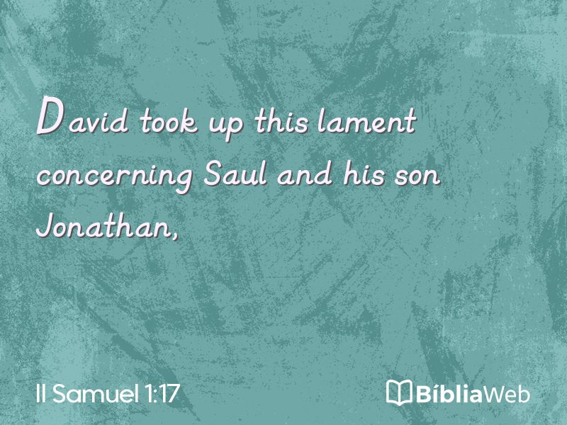 II Samuel 1:17 em imagem para compartilhar