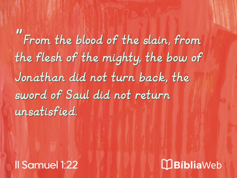 II Samuel 1:22 em imagem para compartilhar