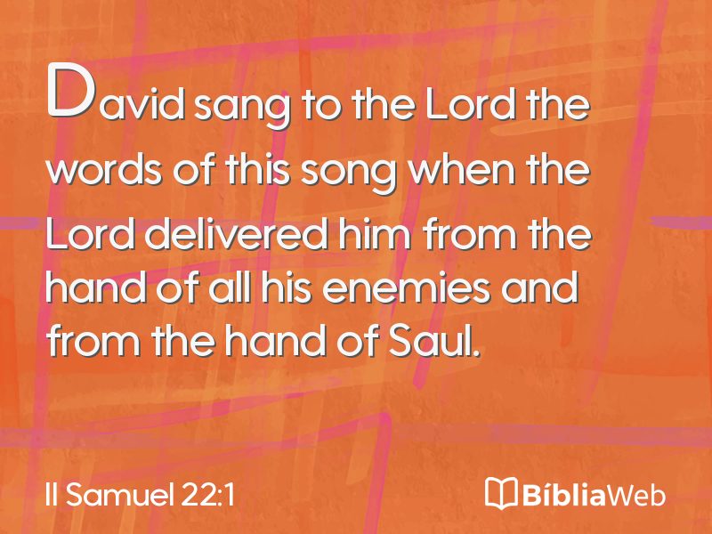 II Samuel 22:1 em imagem para compartilhar