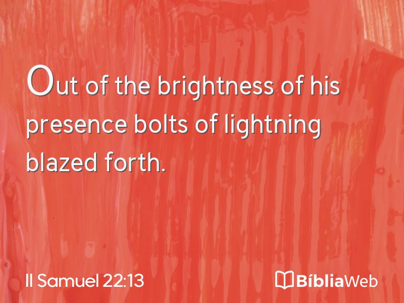 II Samuel 22:13 em imagem para compartilhar