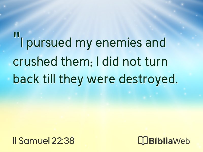 II Samuel 22:38 em imagem para compartilhar