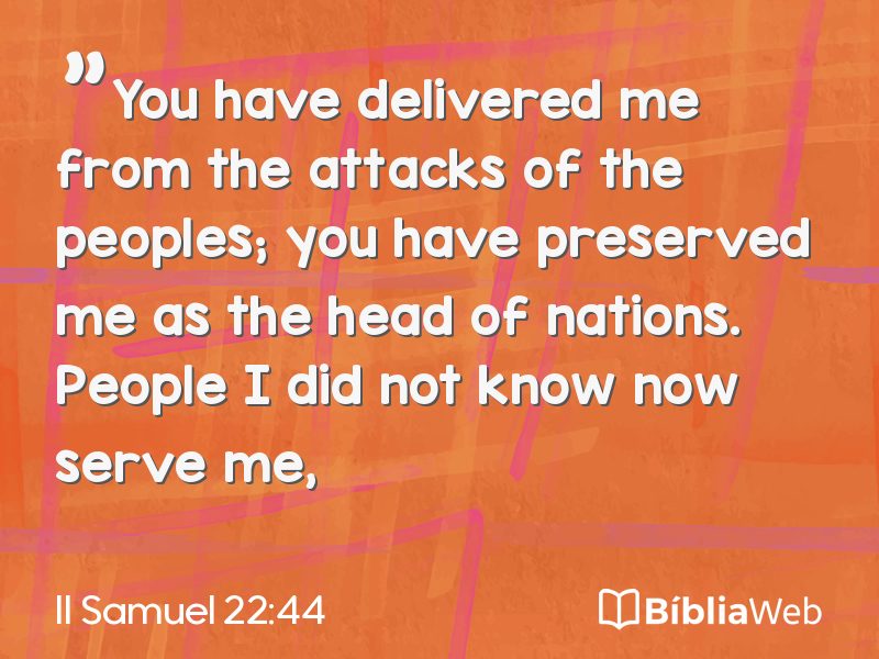 II Samuel 22:44 em imagem para compartilhar
