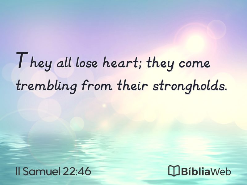 II Samuel 22:46 em imagem para compartilhar