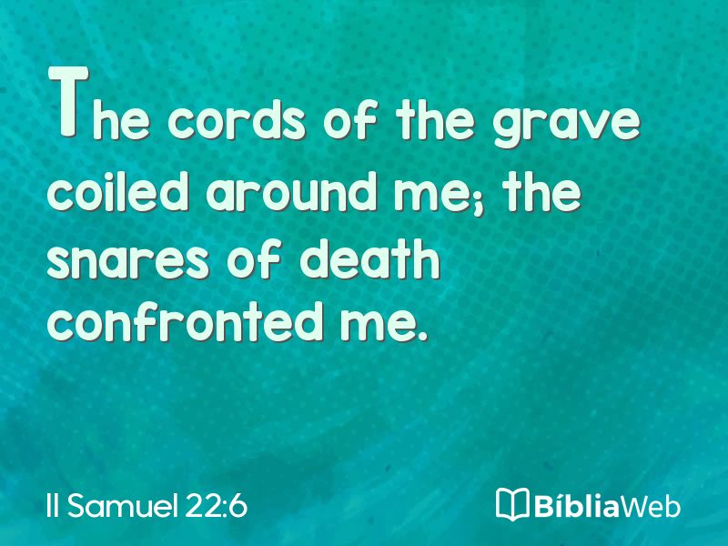 II Samuel 22:6 em imagem para compartilhar