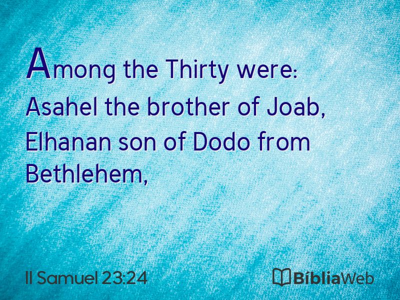 II Samuel 23:24 em imagem para compartilhar