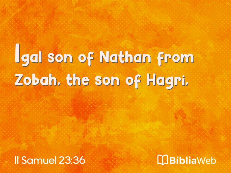 II Samuel 23:36 em imagem para compartilhar