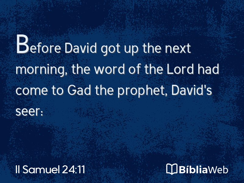 II Samuel 24:11 em imagem para compartilhar