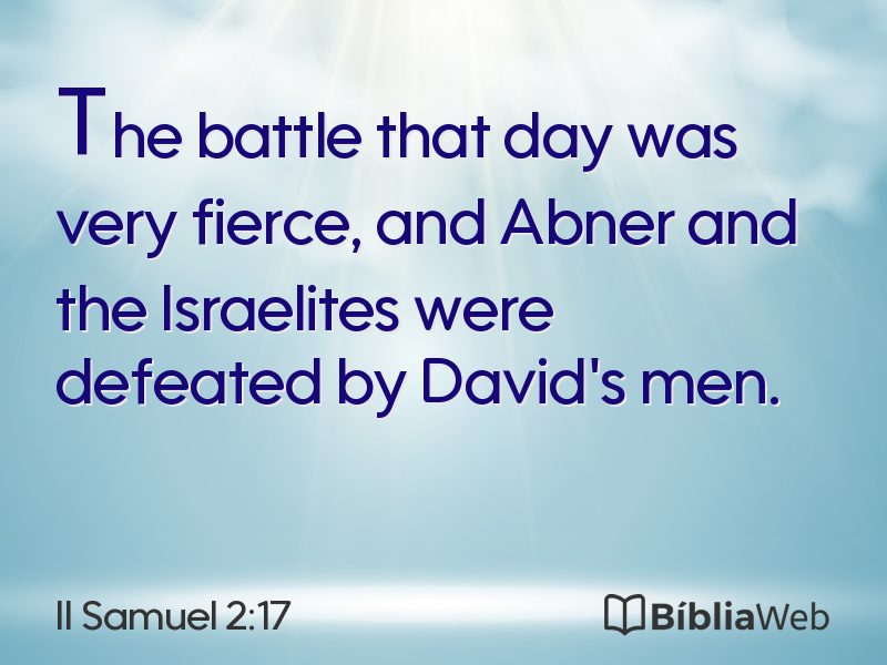 II Samuel 2:17 em imagem para compartilhar