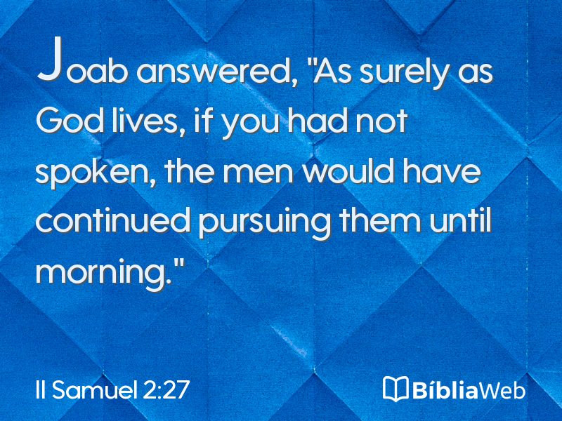 II Samuel 2:27 em imagem para compartilhar