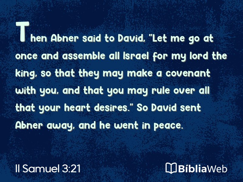 II Samuel 3:21 em imagem para compartilhar