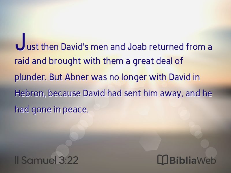 II Samuel 3:22 em imagem para compartilhar
