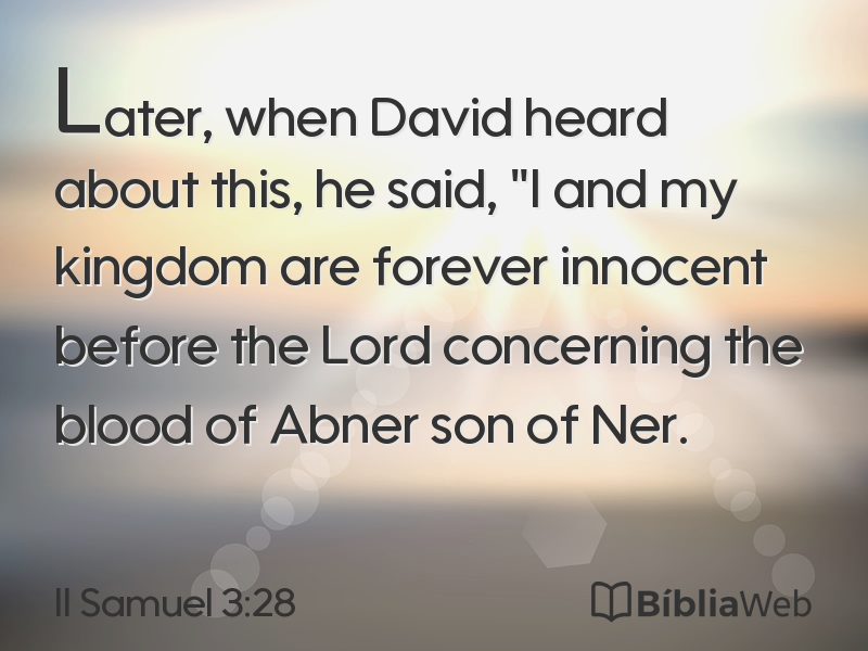 II Samuel 3:28 em imagem para compartilhar