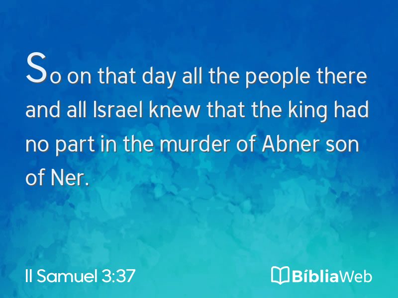 II Samuel 3:37 em imagem para compartilhar