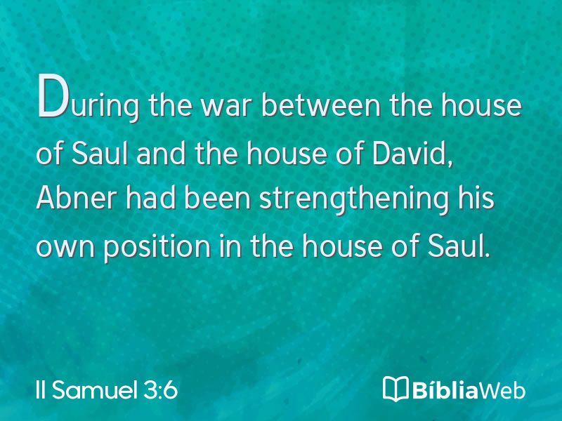 II Samuel 3:6 em imagem para compartilhar