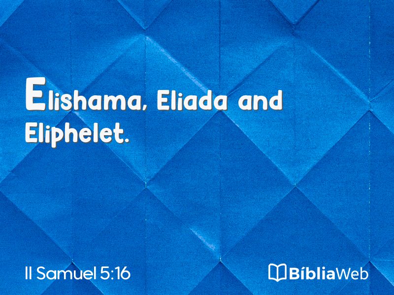 II Samuel 5:16 em imagem para compartilhar