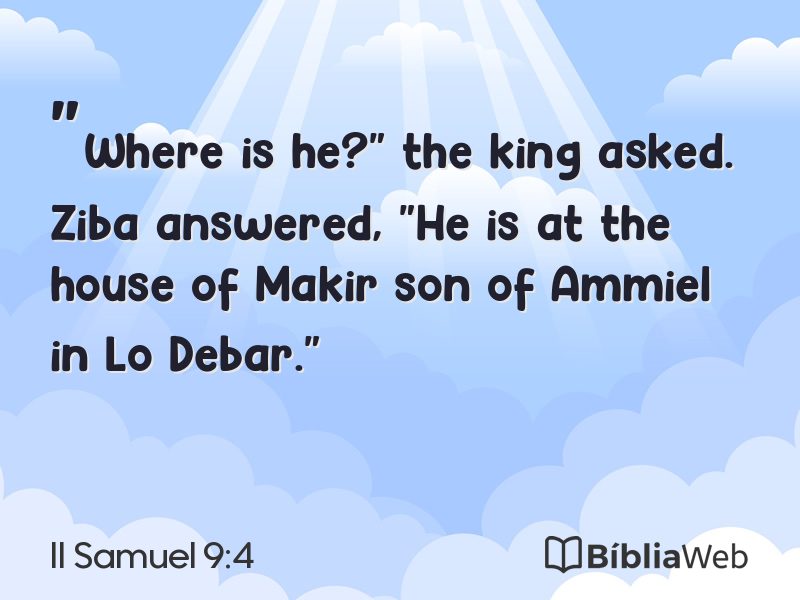 II Samuel 9:4 em imagem para compartilhar