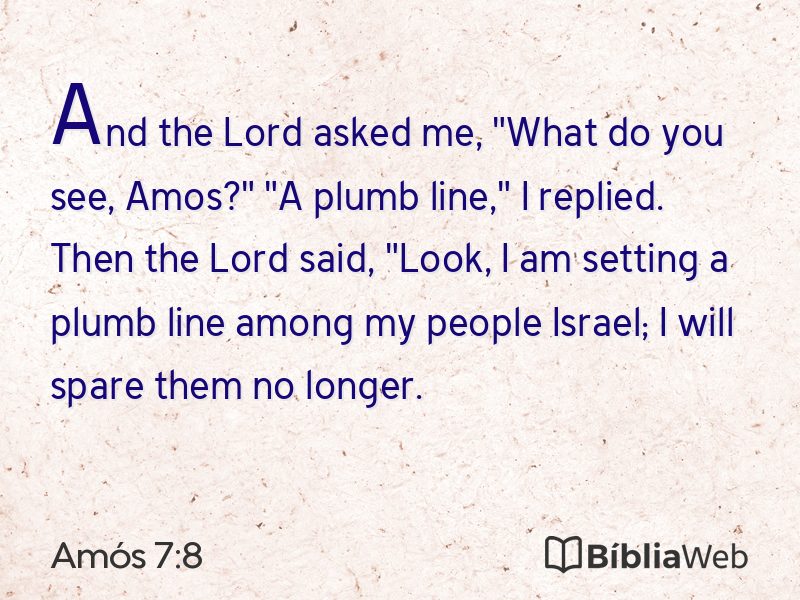 Amós 7:8 em imagem para compartilhar